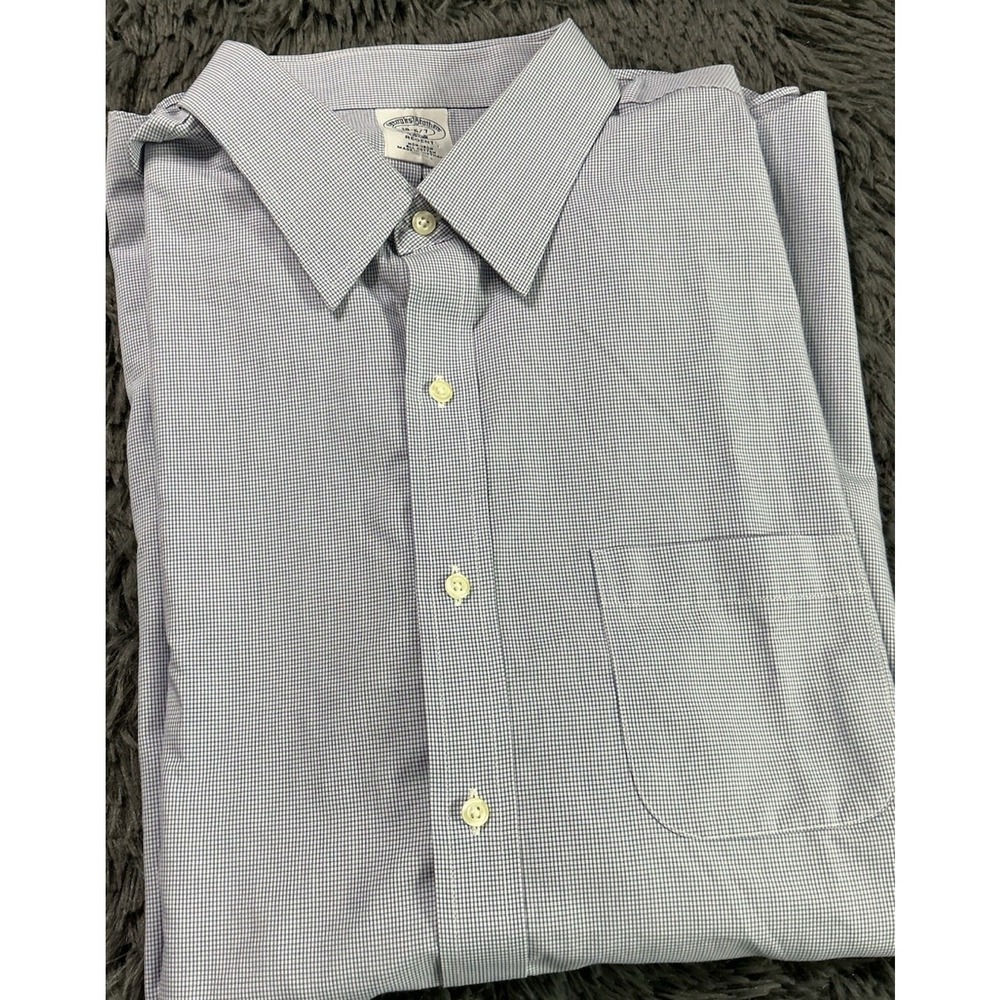brooks brothers regent long Sleeve Men's Size 18 6/7 Shirt